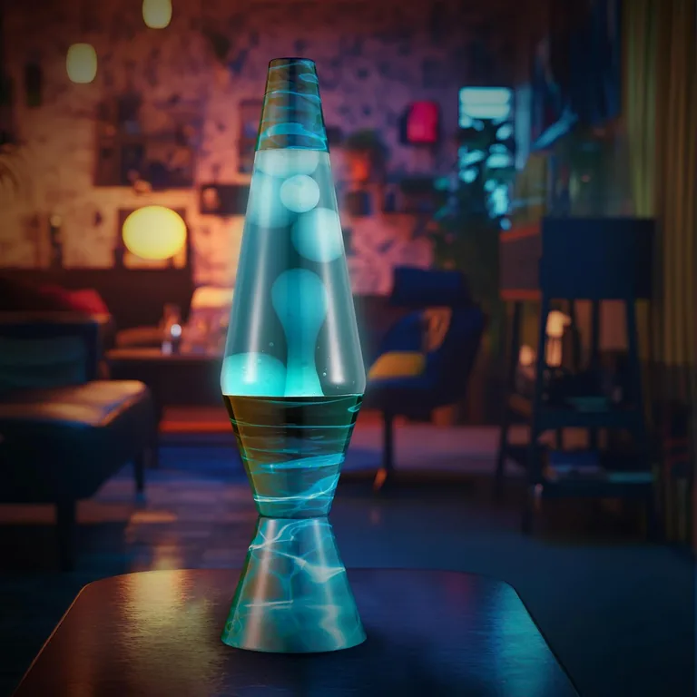 Night Swim Lava Lite lamp — room setting
